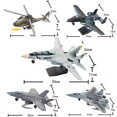 1/72 F14 F35 Supersonic Fighter Modern Military Building Blocks AH64 Apache Gunships Puzzle Assembly