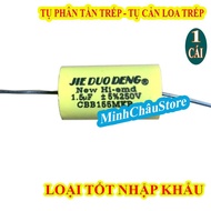 1 TREBLE SPEAKER FIRE PROOF CAPACITOR 1.5MF 250V GOLD - CLEAR FREQUENCY CAPACITOR - PRICE FOR 1 PC