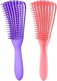 Detangling Brush for Afro American/African 3a to 4c , Wavy/Curly/Coily Hair - Women's Scalp Massagin