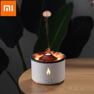 Xiaomi New Volcanic Flame Aroma Diffuser Essential Oil Lamp Fog Aromatherapy Jellyfish Decompression Simulation Flame Humidifier