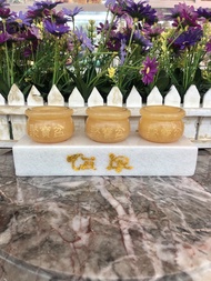 Bộ 3 ly nước chung nước thờ cúng đá ngọc hoàng long