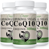 Liposomal CoQ10 800mg Ubiquinol Softgel, Max Absorption Ubiquinol Coenzyme Q10, Ubiquinol CoQ10 Supp