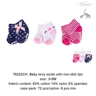 Little Treasure  Nb Terry Socks 3pk 0-6M - 76223