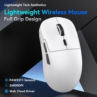FreeWolf A6 PAW3311 Ultra-Light Gaming Mouse - 59g Triple Mode (2.4G/BT/Wired) | PixArt 24000DPI | 5