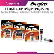 ENERGIZER MAX AAA 1.5V ALKALINE AAA BATTERY BATTERIES - 2 PCS (E92BP2) / 4PCS (E92BP4) / 8PCS (E92BP