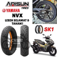 YAMAHA NVX ARISUN TUBELESS TYRE 2025 TAYAR TIRE MOTORCYCLE TYRE TAHAN LASAK 110/80-14 / 140/70-14