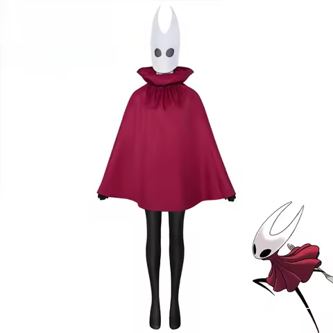 Halloween Party Outfits | Hollow Knight: Silksong Hornet Coat Cloak Headgear Jumpsuits Ornament Suit