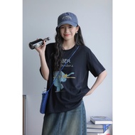 Women's printed cotton shirt with loose fit Tizionvn, super cute PE printed shirt, Beber printed cot