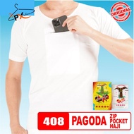 BAJU PAGODA T-SHIRT 406#/PAGODA T-SHIRT BUTTON 402#/PAGODA SINGLET 401#/PAGODA ZIP POCKET HAJI 408#/