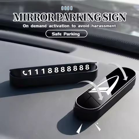 For Daihatsu ABS Car Temporary Parking Card Phone Number Display Plate Rocky Luxio Move Terios YRV F