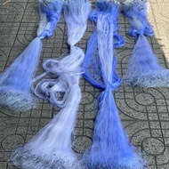 Net of 3 curtains 90-100m long, 2m, 1.5m, 1.2m, 1m, 60/70cm high to catch fish and shrimp