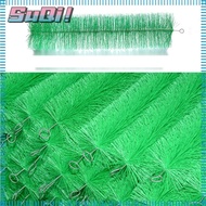 SUQI Pond Filter Brushes, Green Stainless Steel Fish Tank Filter Brushes, Durable Box Aquarium Long Household Cleaning Brushes Pond