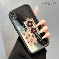 YIWESAN Casing Hp Untuk OPPO A37 A37F Case Casing pola bunga Kasing HP Cesing Silikon Softcase cermi