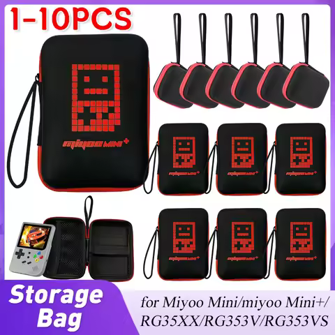 Protective Case For Miyoo Mini Plus/RG35XX/ANBERNIC EVA Carrying Case Cover Retro Handheld Game Cons
