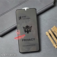 ANTI GORRS GLASS ESD SPY PRIVACY ANTI STATIC SAMSUNG A35 5G TEMPERED GLASS ESD SPY PRIVACY SCREEN PR
