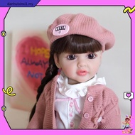 Three-piece Clothes Children Doll Simulation Doll 55cm Rebirth Doll Cute Simulation Rebirth Barbie D