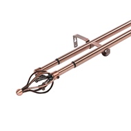 DECOS ชุดรางม่าน 2 ชั้น ยืดหดได้ รุ่น ARES |ZWF|