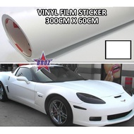 300cm X 60cm Matte White Vinyl Film Sticker Wrap Car/Motor Sticker Wrap