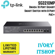 TP Link SG2210MP Omada 10-Port Gigabit Smart Switch with 8-Port PoE+