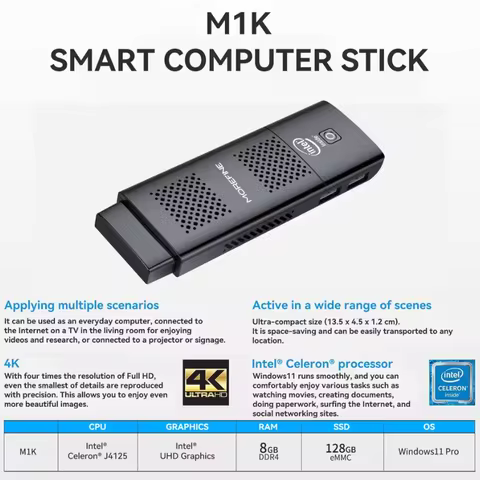 MOREFINE M1K Intel N5000 PDA Windows 11 DDR4 8GB 128G/256G SSD Dual band WIFI BT4.2 Intel UHD Graphi