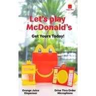 (READY STOCK) McDonald's Lets Play McDonald's Happy Meal Toy (Orange Juice Dispenser & Drive Thru Mi