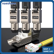 XUESHANN RJ45 Cat8 Cat7 Cat6A Connectors, Crystal Head Panel 2000MHz RJ45 Metal Tool, Ethernet Termi
