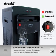 Dispenser Arashi ABD 03C GALON BAWAH fungsi Panas Normal Dispenser Galon Bawah Arashi Dispenser Pana
