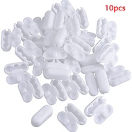 HealthyHue 10ชิ้น ล็อตสีขาวม่านม้วนสายดึงเชื่อมต่อโซ่ผ้าม่านสำหรับมู่ลี่แนวตั้งอุปกรณ์อะไหล่ทดแทน