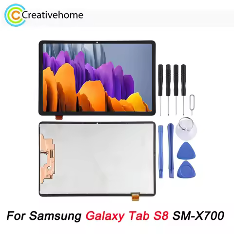 LCD Screen For Samsung Galaxy Tab S8 SM-X700 11 Inch Tablet Display and Digitizer Full Assembly Repl