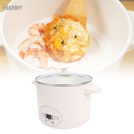 ebsrmy Mini Electric Hot Pot 2.5L Nonstick Multifunctional Small Cooker with Steam Basket and Bowl f