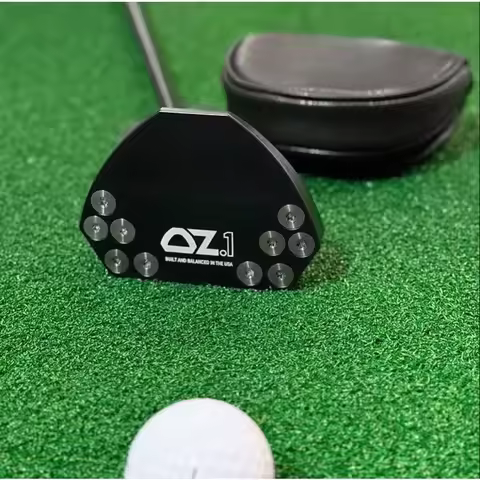 OZ1 Custom Golf Putter Low Balance 33 34 35 Inch Black Steel Shaft Black Press Pistol 2 Degree Grip 