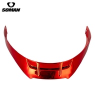 SOMAN SOMAN 955-s Helmet Big Tail Track Spoiler Blocking Fixed Windshield Installation Modification 