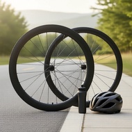 Avian CR2 Dbx Carbon Road Bike Wheelset 700C 35mm/45mm Clincher Tubeless Compatible Disc Brakes Set 