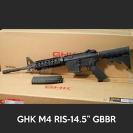 【Mr.W-現貨】GHK M4 RIS 14.5吋 GBB瓦斯步槍V2 快調HOP+7075緩衝機