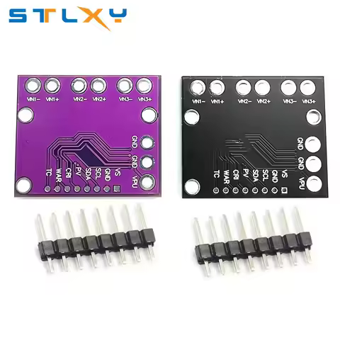 Stlxy INA3221 Three channel shunt current I2C SMBUS power supply voltage monitoring sensor module IN