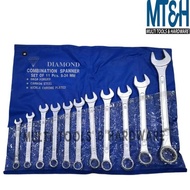 Get a Key 11-Piece Spanner Set / 8-24mm Spanner Diamond/