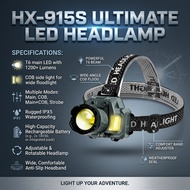 HX-915S LED Headlamp XHP50 Rechargeable Headlamp USB Chargeable Headlamp Sensor Headlamp Zoom Headla