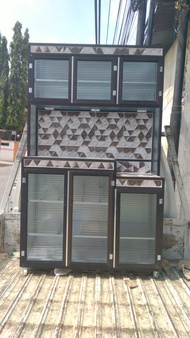 (KHUSUS JABODETABEK) rak piring 3 pintu magic.com/rak piring aluminium tiang holo