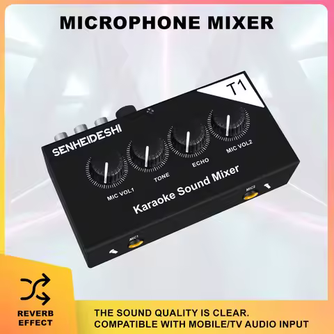12V reverb set for home karaoke, TV karaoke, reverb mixer, home karaoke, outdoor mixing console
