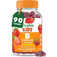 Lifeable Vitamin B Complex for Kids | with VIT C | Great Tasting B Complex Gummies | Vegan Kids B Co