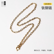 Wang Jiaer Titanium Steel Chain Hanging Chain Thailand Amulet Chain Doctor Card Pendant Chain Univer