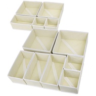 1/3/6 Packs Foldable Cloth Storage Box Closet Dresser Drawer Organizer Fabric Baskets Bins Container