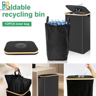 Kitchen Recycle Bin 95L Recycling Bin with Removable Inner Bag Oxford Cloth Bottle Recycle Bin with 