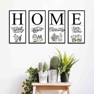 HOME Wall Decoration 1 SET Multipanel HOME