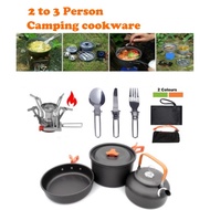 Outdoor Camping Cookware Set / Mestin Portable Gas Stove Cookware Outdoor Dapur Camping 露营炉具