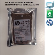 🔥 [READY STOCK] 🚀 HPE ● GPN : 652599-003 ● 300GB ● 15,000RPM ● 2.5" SAS-6G ● Enterprise HDD-Hot Swap