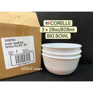 (Ready Stock ) 🇺🇸 CORELLE 28oz /828 ml Super Bowl / Cereal bowl/ salad bowl Usa CORELLE winter frost white big bowl