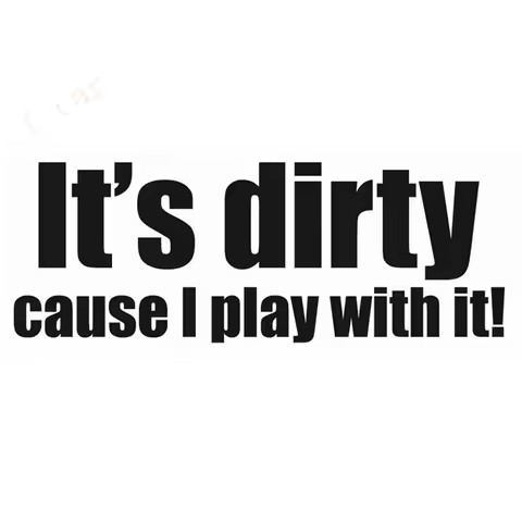 It's dirty cause I play with it - 4x4 off road decal sticker for Jeep car window
