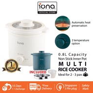 IONA 0.8L Mini Multi Rice Cooker Household 2 People with Non Stick Pot - GLRC086