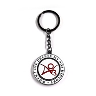 AO3 History Record Keychain Rotating Double-Sided Pendant Keyring
